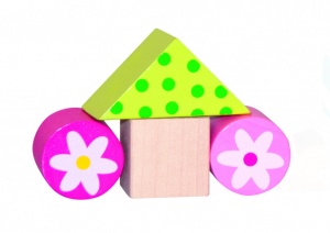Set forme geometrice pictate, de construit, cu 66 piese pentru copii de 2 ani+ - Img 4