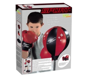 Set minge de box cu manusi pentru copii, Reglabil 67-102 cm, 3 ani+