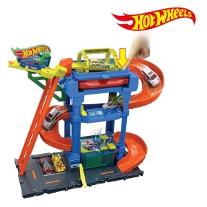 Spalatorie auto Hot Wheels, dimensiune 35.5x10x25cm, multicolor