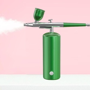 Spray hidratare pentru fata ZY8, portabil, din metal, pentru curatarea tenului, verde - Img 4