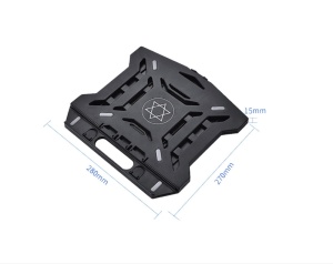 Suport reglabil pentru laptop, cu Ventilator, Portabil, Universal, Negru - Img 3