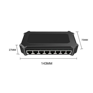 Switch Internet cu 8 Porturi, 100/1000Mbps, Plug and Play, Q-JH02 - Img 3