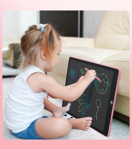 Tableta grafica pentru copii,Scris si desenat,Dimensiune 16 inch,Roz - Img 2