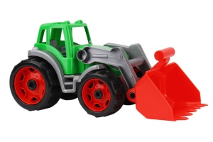 Tractor cu excavator frontal, de jucarie, multicolor - Img 1