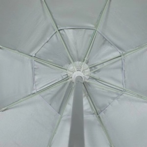 Umbrela de Plaja Anti Vant, Model Frunze Tropicale, UPF 50+, Cadru din Aluminiu, Ø2m, Verde - Img 5