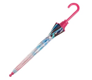 Umbrela de ploaie pentru copii, PVC, model Frozen 2, 64cm, roz - Img 3