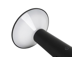 Veioza de masa LED, Pivotabila, Reglabila, Inaltime 19 cm, Culoare Negru - Img 5