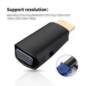 Adaptor HDMI la VGA,Compatibil cu smartphone si tablete - Img 7