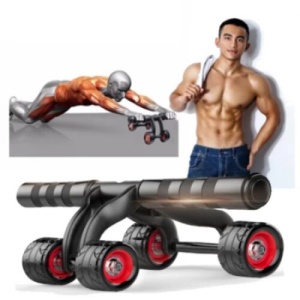 Aparat fitness pentru exerciti cu 4 roti pentru abdomen, spate si brate - Img 5