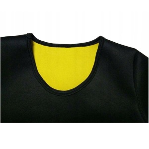 Bluza cu maneca lunga pentru slabit, pentru femei, din neopren Negru-Galben - Img 5