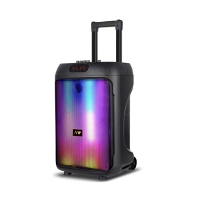 Boxa Portabila Stereo de 12" Lumina RGB, Subwoofer, Microfon si Telecomanda, 3000W, Negru - Img 4