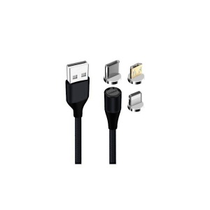 Cablu de incarcare si transfer de date 3 in 1, cu 3 conectori magnetici - Img 2