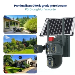 Camera de supraveghere cu panou solar V380 PRO - Conectivitate 4G LTE cu Cartela SIM - 12MP 4K Ultra HD - Img 12