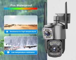 Camera de supraveghere V380 PRO - Conectivitate Wifi- 2 Lentile - PTZ Rotativ - 6MP Ultra HD - Img 6