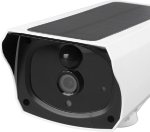 Camera de supraveghere wireless 2.4G WiFi, cu incarcare solara, PIR, acumulator, IP67, pentru exterior, alb - Img 3