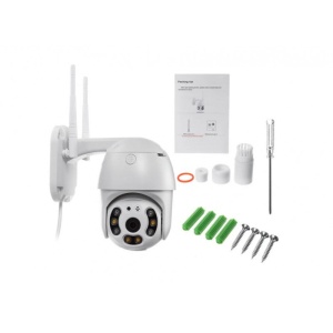 Camera supraveghere IP de 3MP, 1080p, 355°, LED+IR, exterior, cu senzor de miscare, control prin aplicatie - Img 4