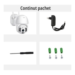 Camera supraveghere IP de 3MP, 1080p, 355°, LED+IR, exterior, cu senzor de miscare, control prin aplicatie - Img 10