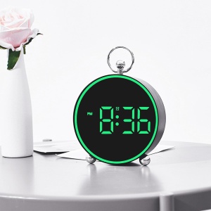 Ceas Digital de Masa sau Perete, cu Alarma, Snooze, Lumina LED, Mod Noapte, Control vocal, USB - Img 3