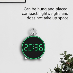Ceas Digital de Masa sau Perete, cu Alarma, Snooze, Lumina LED, Mod Noapte, Control vocal, USB - Img 7