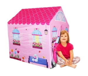 Cort de Camera pentru copii 3 ani+, in forma de casuta, 95x72x102cm, roz