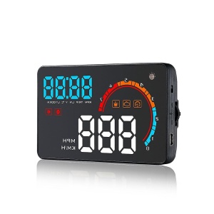 Ecran HUD Head-up display D2000 5.5", cu proiectie afisaj bord pe parbriz cu mufa OB2, cu alarma de viteza - Img 8