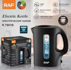 Fierbator electric, RAF, 900W, capacitate 1L, alb/negru - Img 2