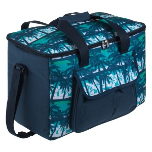Geanta Izoterma pentru alimente, Capacitate mare 28L, Dimensiune 42x23x29cm, Albastru-Turcoaz - Img 3