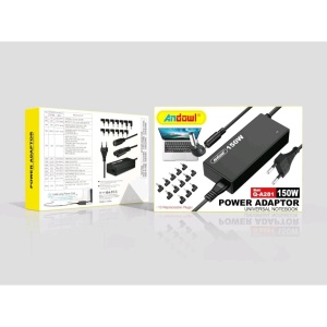 Incarcator Universal pentru Laptop de 150W, cu 13 adaptoare, lungime 2m - Img 2