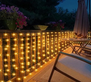 Instalatie Luminoasa cu Franjuri, 240 LED-uri, IP44, 6x1m, Lumina Alba Calda/Rece - Img 10