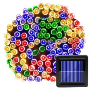 Instalatie Luminoasa Solara, 33m, 300 LED-uri, cu Telecomanda, Alb Cald/Rece, Albastru sau RGB - Img 4