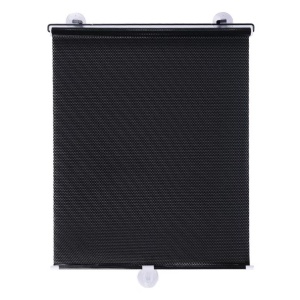 Jaluzea rulou pentru ferestre, universal, retractabil, pridere cu ventuze, 68 x 125 cm, gri inchis - Img 1
