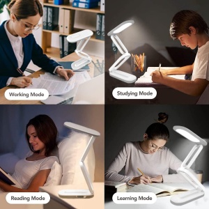 Lampa de birou LED, Cablu USB, Putere 5W, 3 moduri de iluminare, Alb - Img 10