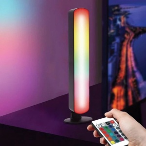 Lampă LED USB, cu Lumină Colorată si Telecomandă, plastic, 4×3.5 ×24.5cm - Img 4