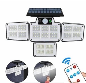 Lampa solara cu 4 casete telecomanda si senzor de miscare LF 1788 - Img 3