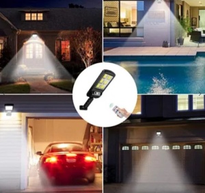 Lampa solara cu senzor 15W RJ-120 si telecomanda - Img 3