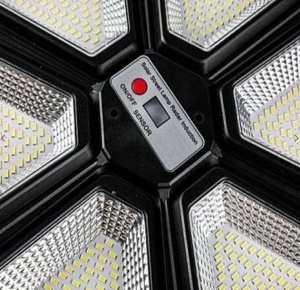 Lampa solara stradala 990 LED putere 1000W cu telecomanda ROTUNDA - Img 8