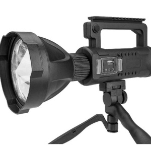 Lanterna Profesionala LED cu acumulator, Incarcare USB, Raza de actiune 800m, 4 moduri de iluminare, functie Powerbank - Img 9
