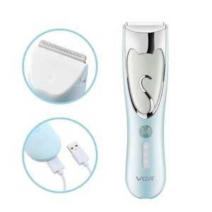 Masina de Tuns pentru Animale de Companie, VGR V-203, Fara Fir, 5W, Lama din Ceramica, 2 Accesorii, Bleu - Img 5