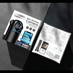 Mini camera de supraveghere SX82, WiFi, tip baby monitor, HD, infrarosu, senzor de miscare, negru - Img 9