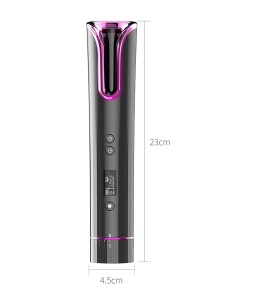 Ondulator de par compact, fara fir, portabil, cu afisaj LCD si incarcabil USB - Img 7