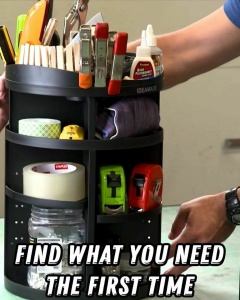 Organizator Rotativ pentru Machiaj si Depozitare Cosmetice EZ 360° - Img 8