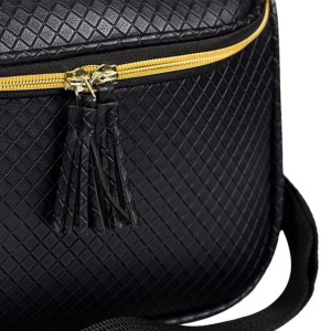 Portfard cu oglinda, PU, 29x21x18cm, negru - Img 3