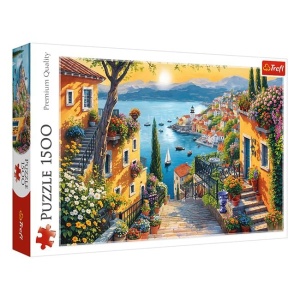 Puzzle Italia, Drum Pavat cu Pietre, 1500 Piese