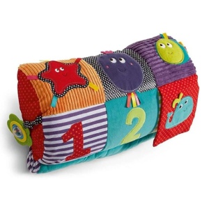 Saltea-perna si centru de activitati, pentru copii 12 luni+, din plus, 78x44x13cm, multicolor - Img 7