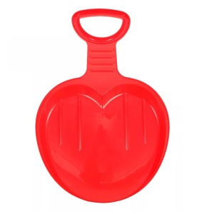 Sanie cu maner, pentru copii 3+ ani, ABS, 52x34cm, albastru/rosu/verde - Img 4