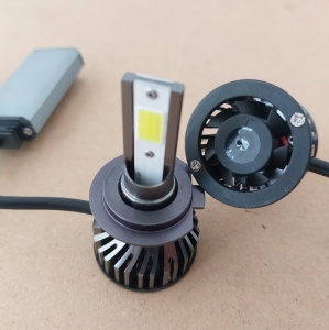 Set 2 becuri LED H7, 100W, COB, lumina alb-rece, 12000LM - Img 8