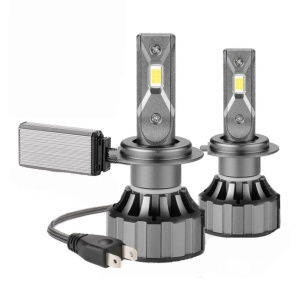 Set 2 becuri LED H7 model V20, putere 120W, Canbus, 12000Lm, 6000K, IP67 - Img 1