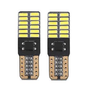 Set 2 becuri LED T10 SMD, Canbus, 5W, 24 led-uri, 300Lm - Img 1