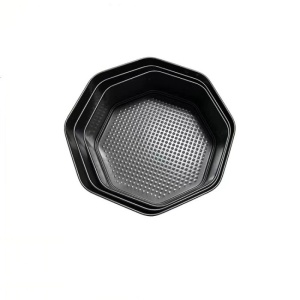 Set 3 tavi octagonale pentru copt, cu fund detasabil, din otel carbon - Img 4