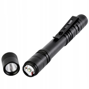 Set 4 Lanterne Tactice LED, Reincarcabile USB, Focus Ajustabil, Impermeabile, Aluminiu, Negru - Img 11